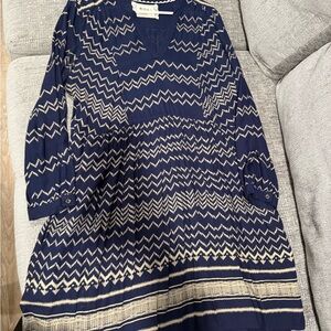 Holding Horses Navy and Cream Dress